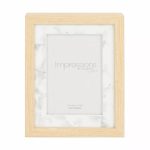 IMPRESSIONS PLASTIC WOOD MARBLE EFFECT FRAME - 4" X 6"