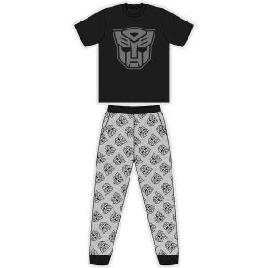 Men's Official Transformers Character S/Sleeve Top & Lounge Pant Pyjama Set