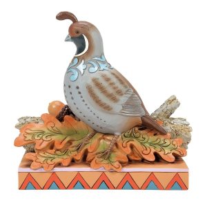 Jim Shore Heartwood Creek Shades of Fall (Quail on Leaves)