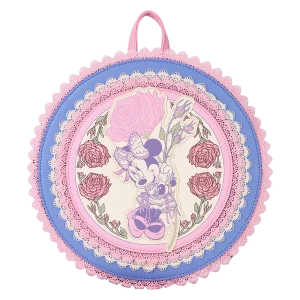 Loungefly Disney Minnie Mouse Floral & Lace Mini Backpack