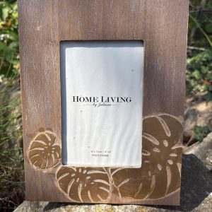 Home Living Gold Palm Photo Frame - Holds 1 x 4" x 6"