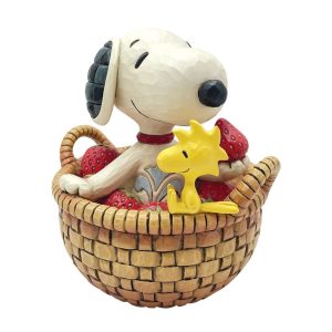 Jim Shore Peanuts Snoopy Strawberries Figurine