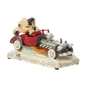 Jim Shore Disney Traditions Driving De Vil-ishly (Cruella Musical Car)