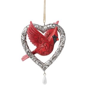 Jim Shore Heartwood Creek Forever in My Heart (Caring Cardinal Hanging Ornament)