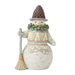 Jim Shore Heartwood Creek Looking Just Pine (Snowman with Pinecone Hat)