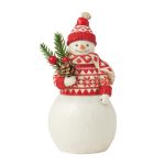 Jim Shore Heartwood Creek An Evergreen Twist (Snowman with Branch)