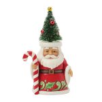 Jim Shore Heartwood Creek The Merry On Top (Santa with Sisal Tree Pint Figurine)
