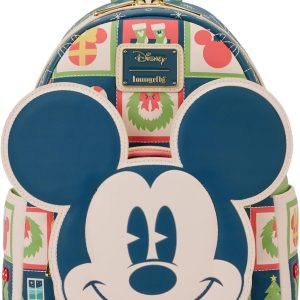 Loungefly Disney Mickey & Minnie Holiday Mini Backpack