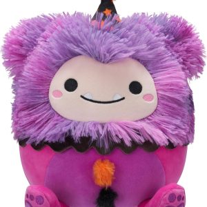 Squishmallows 7.5 Inch Woxie the Magenta Bigfoot Halloween