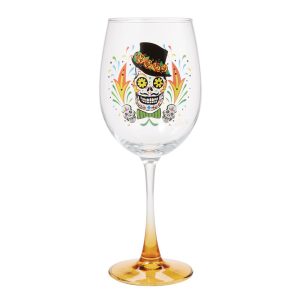 Lolita Sugar Skull Wine Glass