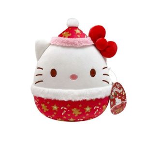 Squishmallows - 8in Hello Kitty Holiday Hello Kitty