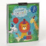 Wishing Well Studios Handmade Boxed Card -1st Birthday Boy
