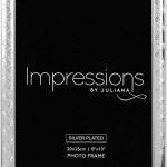 Widdop Silverplated Shell Print Design 8" x 10" Photo Frame