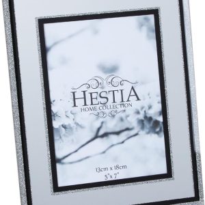 Hestia 5x7" Photo Frame with Glitter And Black Border