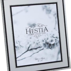 Hestia 8x10" Photo Frame with Glitter And Black Border
