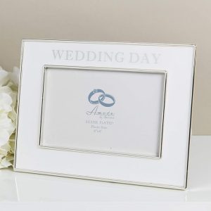Amore 6" X 4" Wedding Day Photo Frame