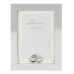 Amore Silver Plated 4″X6″ Cube Photo Frame