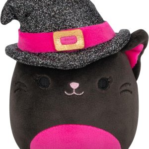 Squishmallows 7.5 Inch Catarina the Black Cat With Hat - Plush