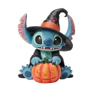 Jim Shore Witchy Stitch (Stitch Witch with Jack-O-Lantern) by Disney Traditions