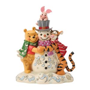 Jim Shore A Chilly Creation (Pooh and Friends Hugging Snowman) by Disney Traditions