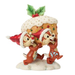 Jim Shore Chip and Dale Stealing Fruit Cake by Disney Traditions