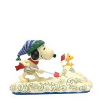 Jim Shore Peanuts Clearing the Way for Christmas
