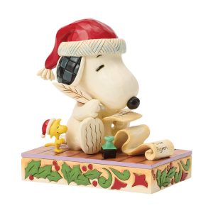 Jim Shore Dear Santa (Snoopy and Woodstock with List)