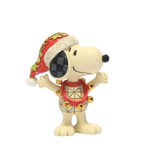 Jim Shore Peanuts Snoopy with Bells Mini