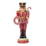Jim Shore Red and Pink Toy Soldier Nutcracker by Heartwood Creek