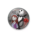 The Nightmare Before Christmas (Jack & Sally) 25mm Button Pin Badge