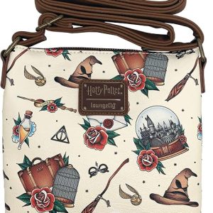Loungefly Harry Potter Tattoo AOP Passport Bag