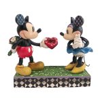 Jim Shore Mickey And Minnie Vintage Love Figurine by Disney Traditions