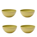 Country Living Set of 4 RPET Bowls - 15cm Olive Green
