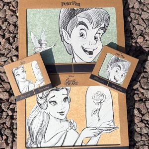 Set of Belle Coasters and Placemats and Set of Peter Pan Coasters and Placemats