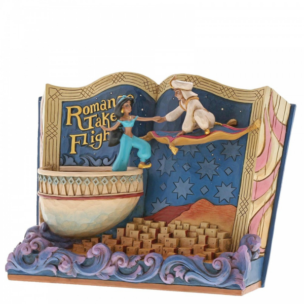 Disney Traditions Romance Takes Flight Storybook Aladdin Figurine