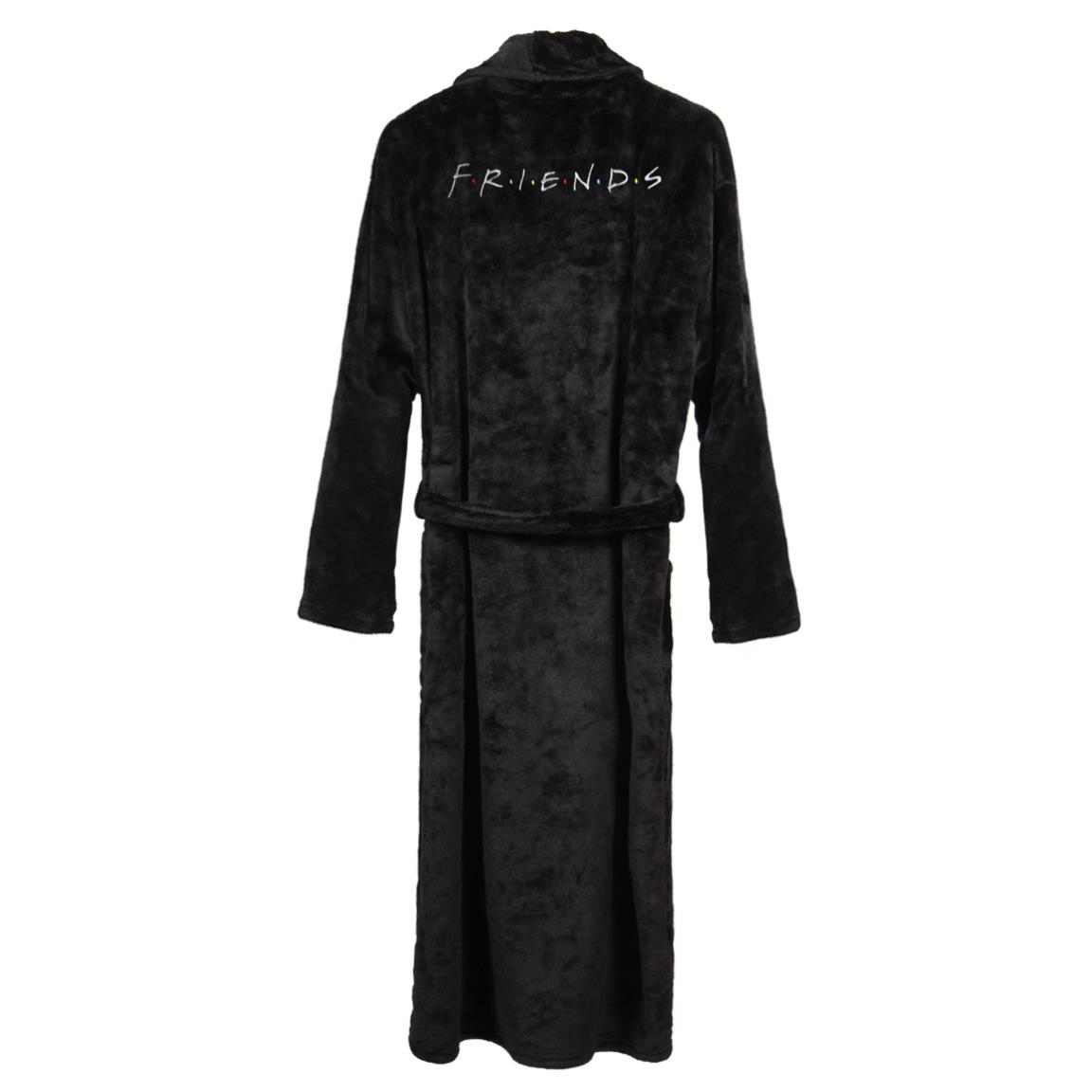 Dressing Gown Embroidery Flannel Fleece Friends Adults