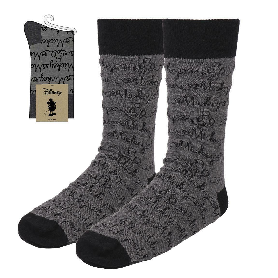Disney Mickey Mouse Grey Unisex Socks