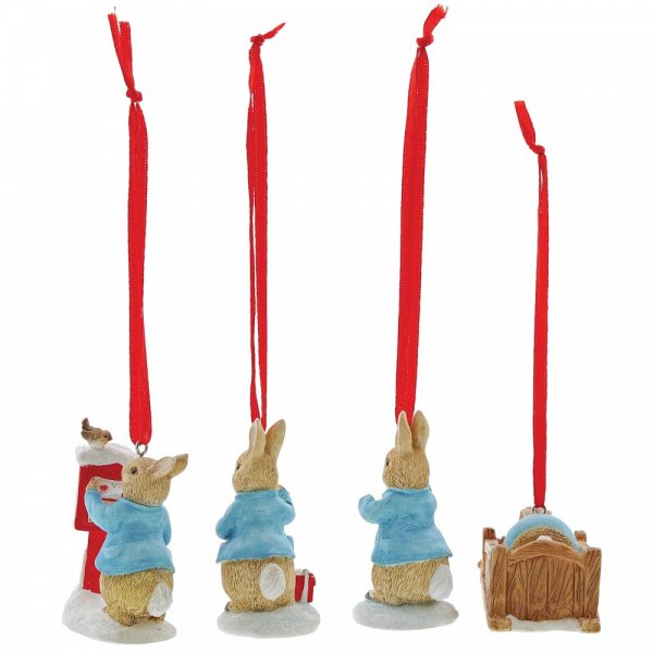 Beatrix Potter Peter Rabbit Set of 4 Hanging Ornaments