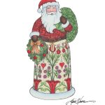 Jim Shore Heartwood Creek Santa A5 Print 