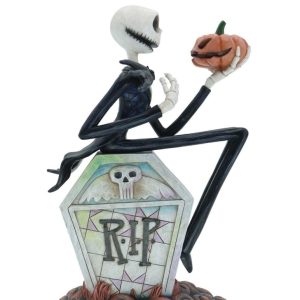 Jim Shore Disney Traditions Jack Skellington on Gravestone