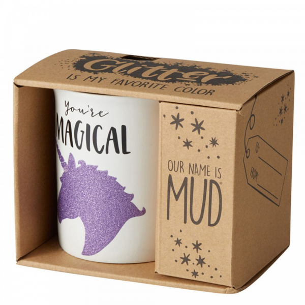 Our Name is Mud Magical Unicorn Glitter Mug - 6001216 Our Name is Mud Magical Unicorn Glitter Mug - 6001216