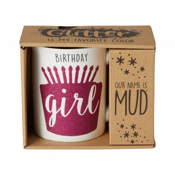 Our Name Is Mud Birthday Girl Glitter Mug - 6001215 Our Name Is Mud Birthday Girl Glitter Mug - 6001215