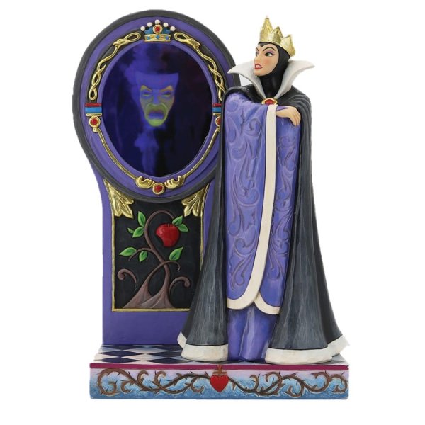 Jim Shore Disney Traditions Who’s the Fairest One of All (Evil Queen with Mirror Figurine)