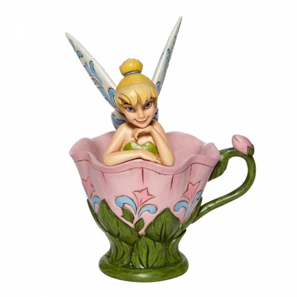 Disney Traditions A Spot of Tink - Tinkerbell Sitting in a Flower Figurine