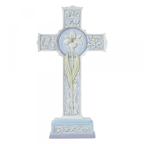 Jim Shore Heartwood Two Sided Standing Cross Figurine - 6008405 Jim Shore Heartwood Two Sided Standing Cross Figurine - 6008405
