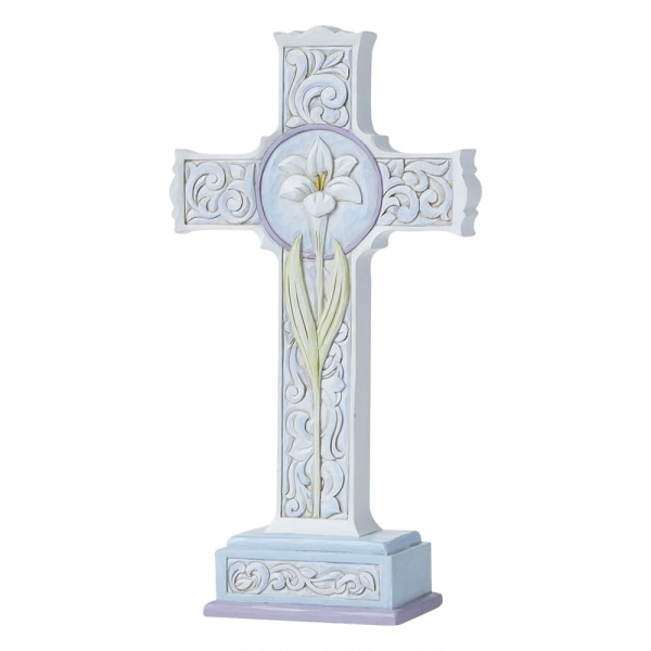 Jim Shore Heartwood Two Sided Standing Cross Figurine - 6008405 Jim Shore Heartwood Two Sided Standing Cross Figurine - 6008405