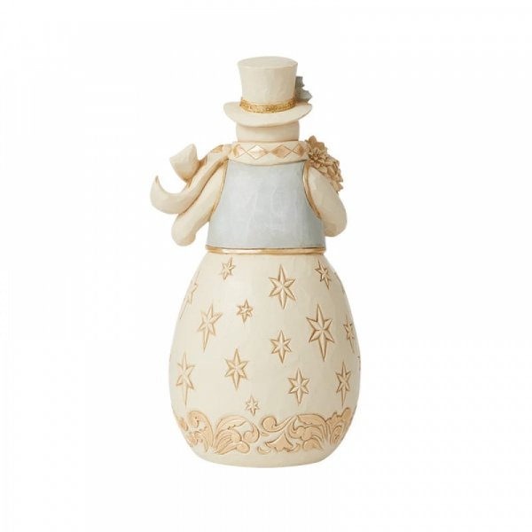 Jim Shore Heartwood Creek Holiday Lusture Collection Snowman Figurine