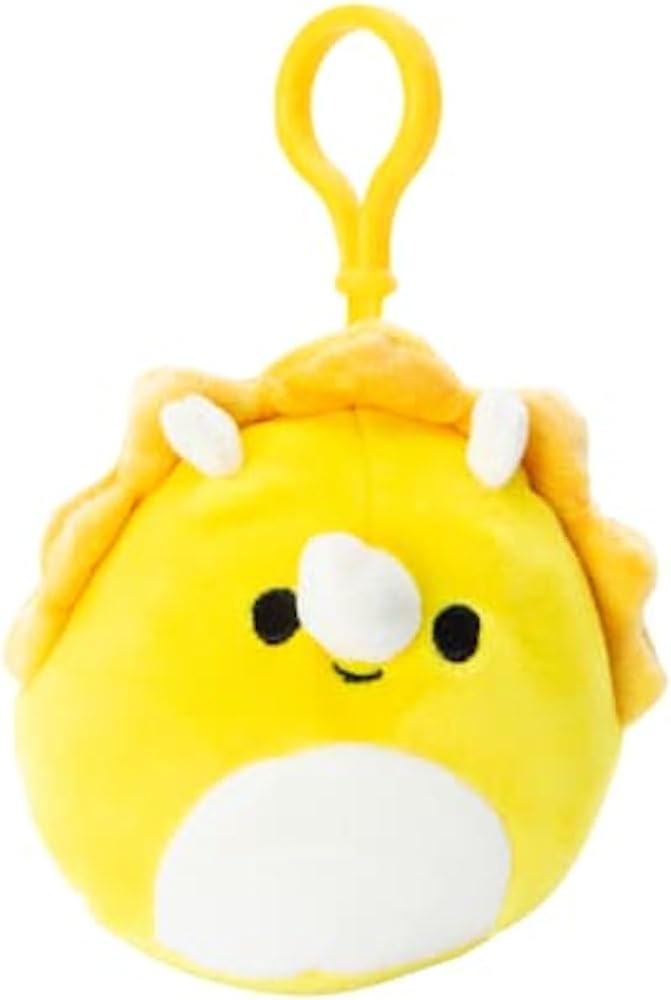 Squishmallows 3.5" Clip-On Lancaster The Triceratops