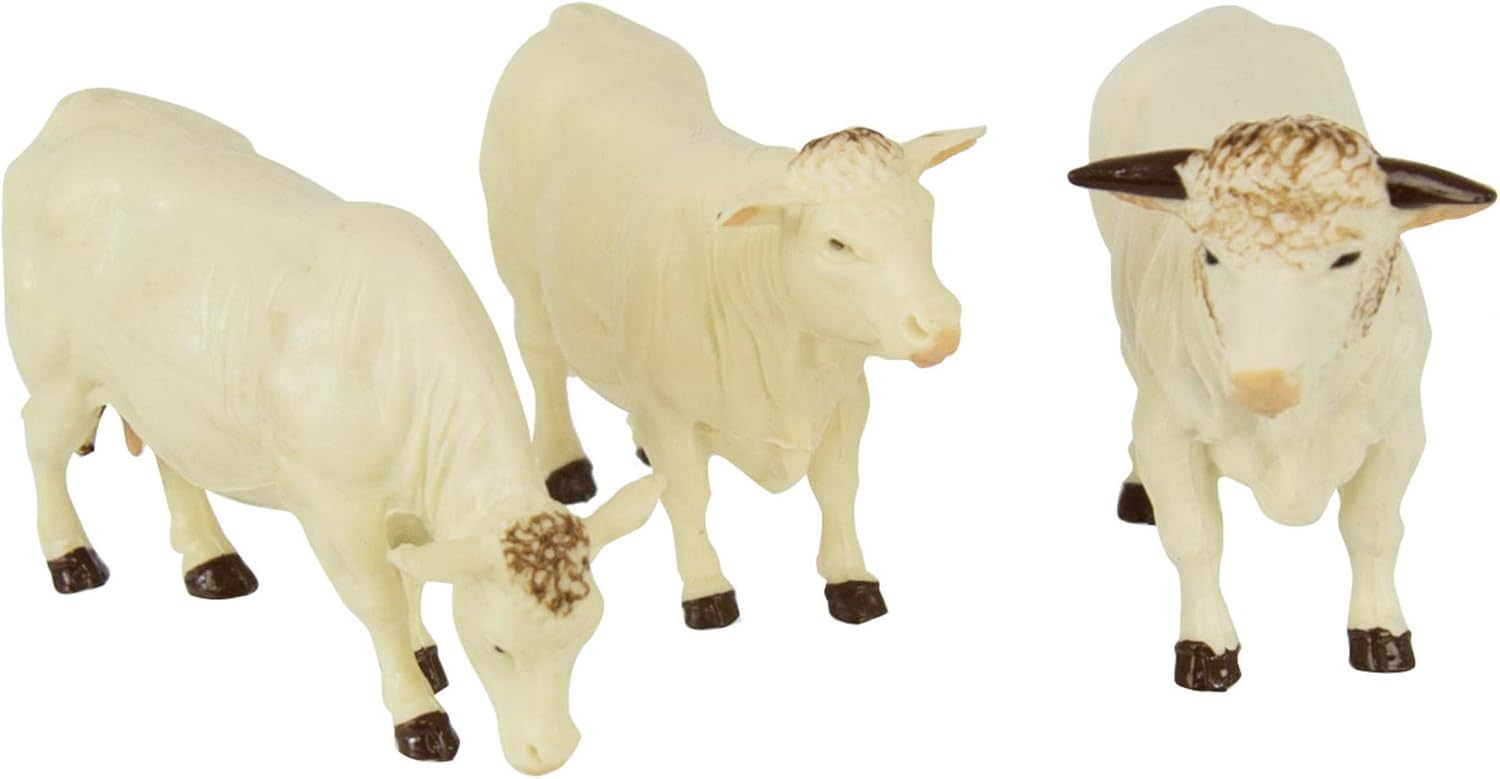Britains Pack Of 3 Charolais Cows Britains Pack Of 3 Charolais Cows