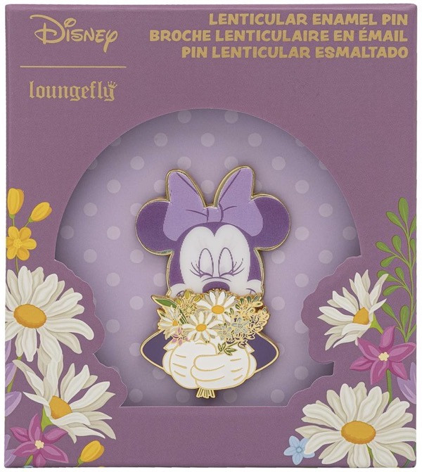 Loungefly Collector Pin Box - Minnie Mouse Flower Loungefly Collector Pin Box - Minnie Mouse Flower